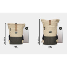 Lade das Bild in den Galerie-Viewer, 8000Kicks Everyday Hanf Rucksack beige/grün