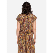 Lade das Bild in den Galerie-Viewer, Ato Berlin EcoVero Shirt 'Leo' yellow/brown