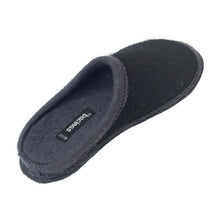 Lade das Bild in den Galerie-Viewer, Bacinas Filzhausschuhe Pantoffel black/grey