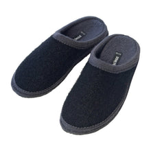 Lade das Bild in den Galerie-Viewer, Bacinas Filzhausschuhe Pantoffel black/grey