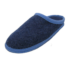 Lade das Bild in den Galerie-Viewer, Bacinas Filzhausschuhe Pantoffel jeans/blau