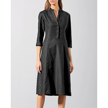 Lade das Bild in den Galerie-Viewer, HempAge Hanf Hemdblusenkleid schwarz