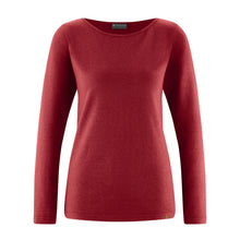 Lade das Bild in den Galerie-Viewer, HempAge Hanf Langarm Shirt ruby