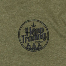 Lade das Bild in den Galerie-Viewer, THTC Hanf T-Shirt Low Class Badge Stickerei khaki