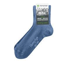 Lade das Bild in den Galerie-Viewer, HempAge 90% Hanf Socken blueberry
