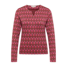 Lade das Bild in den Galerie-Viewer, Tranquillo Jacquard Shirt ‚Aiskee‘ raspberry leaves