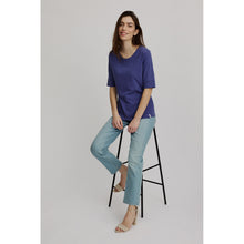 Lade das Bild in den Galerie-Viewer, Tranquillo Slub Jersey Shirt skipper blue