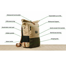 Lade das Bild in den Galerie-Viewer, 8000Kicks Everyday Hanf Rucksack schwarz
