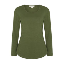 Lade das Bild in den Galerie-Viewer, The Hemp Line Hanf Langarm Shirt khaki
