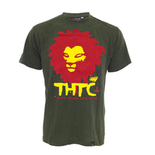 Lade das Bild in den Galerie-Viewer, THTC Hanf T-Shirt Chant Down Babylon grün
