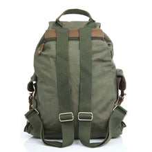 Lade das Bild in den Galerie-Viewer, PURE Hanf Rucksack mit 4 Außentaschen khaki
