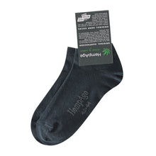 Lade das Bild in den Galerie-Viewer, HempAge Hanf Sneaker Socken schwarz

