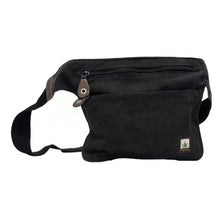 Lade das Bild in den Galerie-Viewer, PURE Hanf Gürteltasche schwarz
